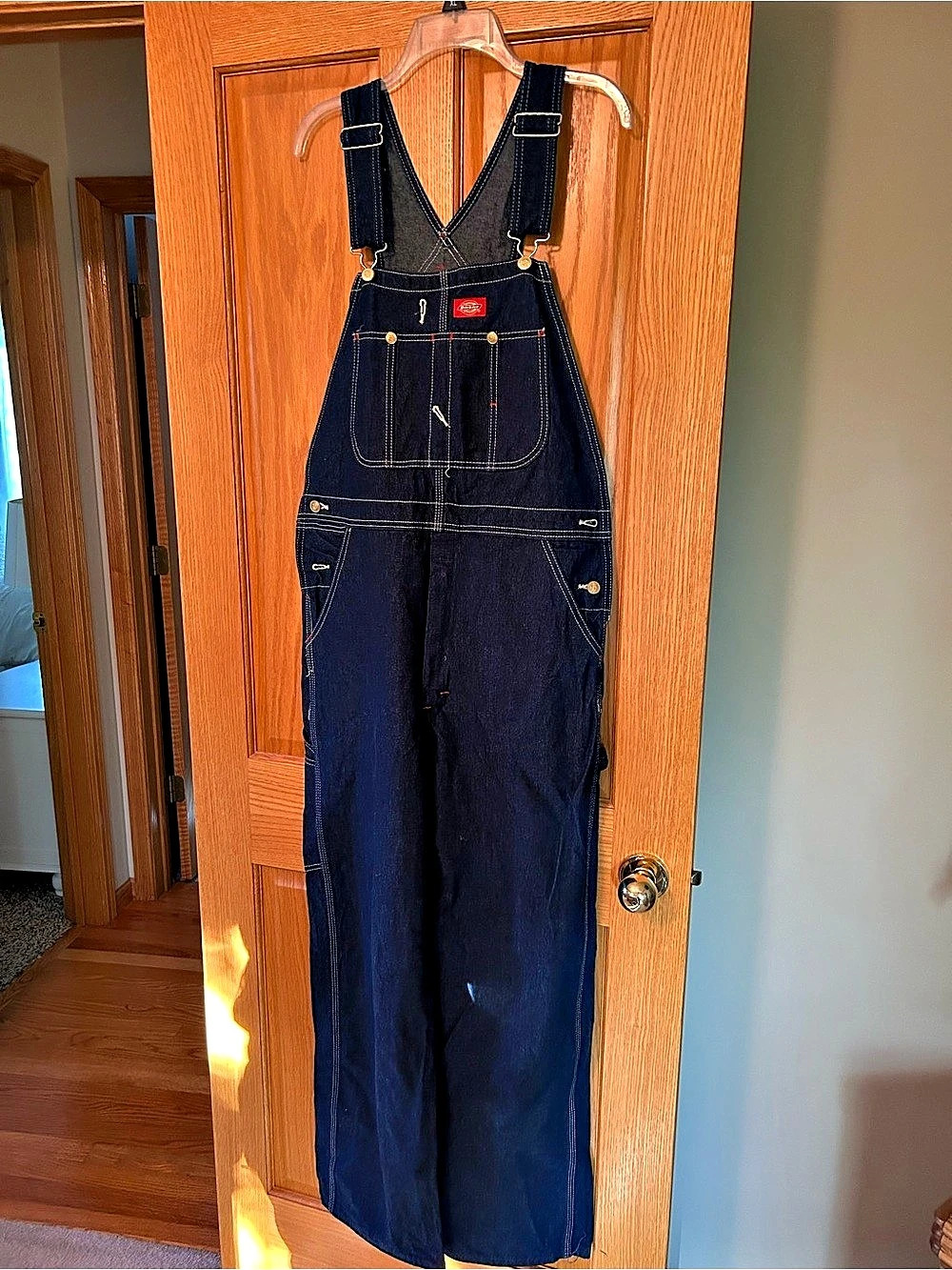 Dickies Indigo Denim Bib Overalls in Blue